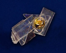 Load image into Gallery viewer, The Glass Ceiling Lapel Pin with Gold Trim