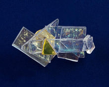 Load image into Gallery viewer, The Glass Ceiling Lapel Pin with Gold Trim