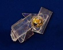 Load image into Gallery viewer, The Glass Ceiling Lapel Pin with Gold Trim
