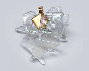 The Glass Ceiling Pendant (with gold trim)