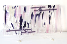 Load image into Gallery viewer, Functional Art - Rectangular Plate Pink and Purple
