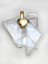 Load image into Gallery viewer, Glass Ceiling Pendant with Gold - back
